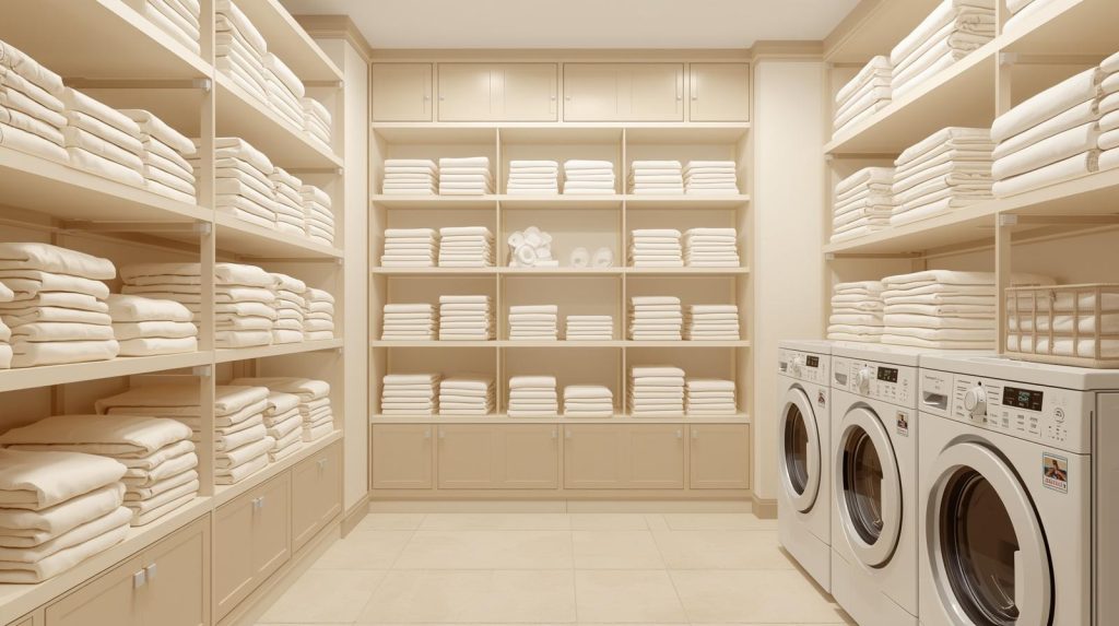 image we are profesionall laundry service, color warm beige, cream white (1)